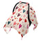 Mazeann Love Hearts Floral Car Seat Cover Baby Breathable Soft Infant Carseat Covers