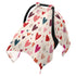 Mazeann Love Hearts Floral Car Seat Cover Baby Breathable Soft Infant Carseat Covers