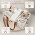Momy & Me Diaper Caddy Organizer with Handle Portable Baby Organizer and Storage Caddy for Nursery, Car, and Home |
