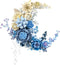 speycer Blue Moon Flower Bouquet Building Set, Botanical Collection Artificial Flowers Building Blocks,