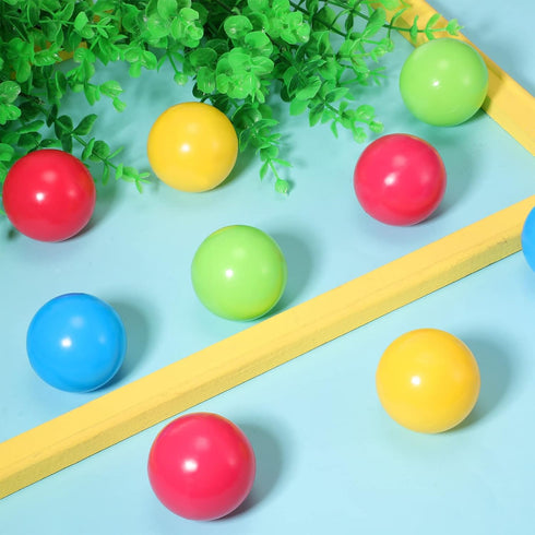 12 Bulldozer 1.75 Inch Civaner Pieces Multi Colored Plastic Replacement Balls Small Popper Toy Balls Soft Crush Proof