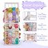 1) Trycooling Stuffed Animal Storage Zoo Holder Space Save Vertical PVC with Elastic Band and Net for Playroom Bedroom