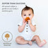 2-Pack 6-12 Natursutten Natural Rubber Pacifiers - Safe & Soft BPA-Free Pacifier for Breastfeeding Babies, Made