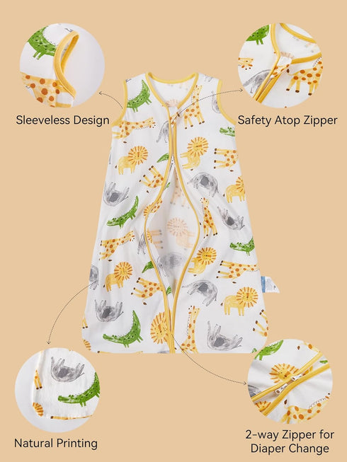 12-18 0.5 3 Pack 2-Way TILLYOU OU Baby Sleep Sack Months Tog Cotton Wearable Blanket for Baby, Infant Sleeping Sack