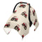 Mazeann Red Farm Tractor Pattern Car Seat Cover Baby Breathable Soft Infant Carseat