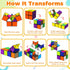Star Cube Magic Cube Set, 2 in 1 Yoshimoto Cube for Kids and Adults, Toy for Ages 8-12