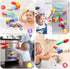 1-3 3-5 1 2 3 4 5 6 Fajiabao Toddler Bath Toys for Kids Ages Bathtub Toys DIY Slippery Slide Track Fun Baby Shower Toys