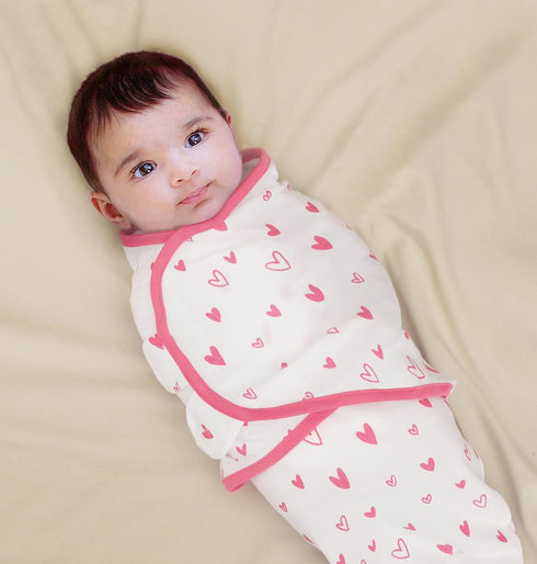 100% 0-3 3 Organic Cotton Swaddle Blanket Baby Girl Infant Sleep Sack Wrap, Adjustable Infant Swaddle Wrap Newborn