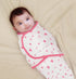 100% 0-3 3 Organic Cotton Swaddle Blanket Baby Girl Infant Sleep Sack Wrap, Adjustable Infant Swaddle Wrap Newborn