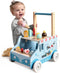 labebe Baby Push Walker, Wooden Activity Walker for Boys Girls 12M+, Push