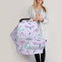 Schgap Purple Butterflies Car Seat Cover Canopy for Babies, Nursing Cover Breastfeeding Baby Carrier Cover Stroller