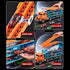 2-Layer Playset 25" 6 3-8 Carrier Truck Transport Toy, Foldable Car Race Track with Track & Metal Cars, Birthday Gift