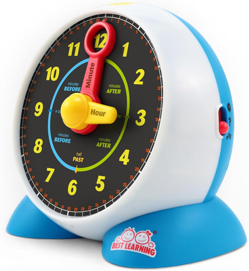 BEST LEARNING Learning Clock - Educational Talking Toy to Teach Time with Quiz and Music for Kids Ages 3-6