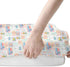 Summer 52x28In 2 Pack Bright Beach Girly Baby Crib Sheets for Girl Tropical Lemon Palm Tree Seashells Soft Snug Fitted