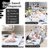 8-in-1 Tummy Baby Gym Play Mat, Time Mat & Activity Gym, Washable Ball Pit, Infant Play Mat with Detachable Toys