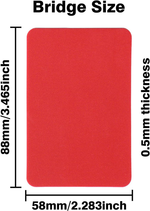 Yuanhe 10Pack Poker Cut Cards - Bridge Size Cutting Cards in 5 Colors for Poker Texas Hold'em