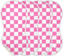 J JOYSAY 22''x11'' 4 Set sizex2 Checkered Plaid Hot Pink Baby Burp Cloths for Boys Girls Large Cotton Layer Burp