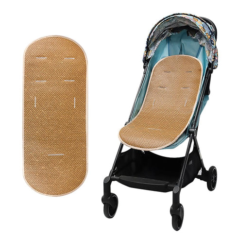 Universal Stroller Cool Seat Liner Baby Pushchair Cooling Pad Carseat Ice Pack Pad Breathable Moisture Wicking Pram Pad Summer Seat Cooler Mat for Stroller Car Seat