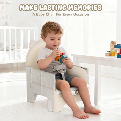 Zenvory 3 1 Baby High Chair in High Chairs for Babies and Toddlers Bear Toddler Chair Adjustable Height Highchair