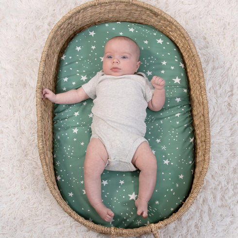 4-Pack The Peanutshell Baby Bassinet Sheets - Soft, Oval & Fitted Baby Girls or Boys Sheet, Rectangle, Fitted Covers
