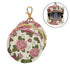 PYBUG Rose Round Pacifier Storage Case, Polyester & TPU Lined with Hook Buckle, Pacifier Container Box for Baby
