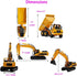 Ailejia 1/50 Scale Articulated Dump Truck Excavator Toy Alloy Models for Construction Vehicle Gifts