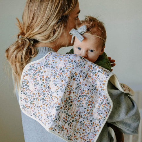 Little Unicorn Ultra-Absorbent Premium Burp Cloth | Soft on Baby's Skin | Larger Size | Ergonomic Design (Pressed