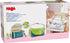 Summer 18 HABA Baby Doll Diaper Bag with Soft Bottle & Reusable Cloth Doll Diapers, Folds into Changing Mat, Meadow