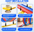 20ft 4 Bag,4pcs Cups,5pcs 1/64 Flexible Race Track for Kids with Pull-Back Cars & Portable Storage Strong Suction Track