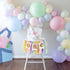 1st Pastel Rainbow High Chair Banner - Sweet One Highchair Banner Birthday, Pastel Rainbow Ribbon Garland, First