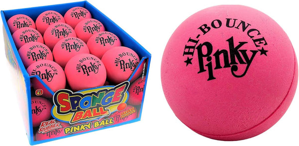 JA-RU Hi-Bounce Pinky Ball, 24 Pack Rubber Bouncy Balls, Small Pink Stress Balls for Indoor & Outdoor Party Favors