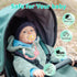 LSTRAGY 4 Pack Pacifier Clip, Silicone Pacifier Clip with One Piece Design for Newborn Boys and Girls, Floral Patterns