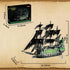 1573 Set 14+ WINGIFT Pcs Pirate Ship Building with LED Light,STEM Ghost Ship Flying Dutchman Building Toy,Model Boat