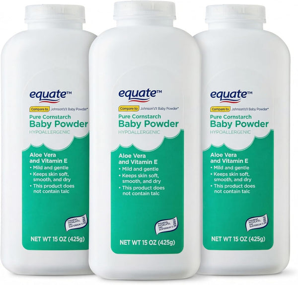 Generic Baby Powder Talc-Free Cornstarch Dusting Powder with Aloe + Vitamin E 15