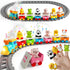 1 2 3 Set Counting, 18M+ Toddler Toys for Year Old, Electric Farm Animal Train with Music, Lights & Steam, Montessori