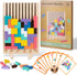 JONEG Games for 3+ Year Olds Kids- Wooden Stacking Puzzles - Brain