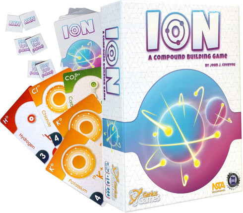 (2nd Genius Games Ion: A Compound Building Game Edition) - A Chemistry Card Drafting Game About Cations, Anion, Noble