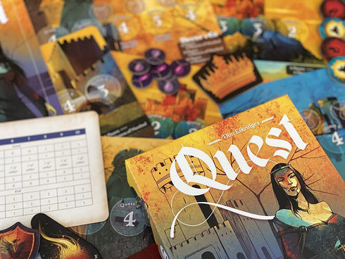 Quest - by Indie Boards and Cards - Social Deduction Board Game