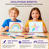 12 Pack 20 Fun Express Glitter Stacking Crayons for Kids - of Rainbow Crayons, Each with Colors - Educational