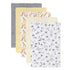 Burt's Bees Baby Unisex Gift Set - Crib Sheet, Changing Pad Cover & Burp Cloths, 100% Organic Cotton