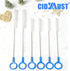 Set Multi-Size(10+12 Inch),Heavy 3mm 2mm Straws,6 Straw Cleaner Brush Duty Straw Brush Cleaner with Thick Steel
