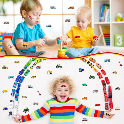 500 Pcs Truck Car Transportation Stickers for Kids, Construction Stickers for Crafts with Trucks and Cars