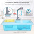 CUTE STONE Color Changing Kitchen Sink Toys, Electric Dishwasher Playing Toy with Running Water, Upgraded Faucet System