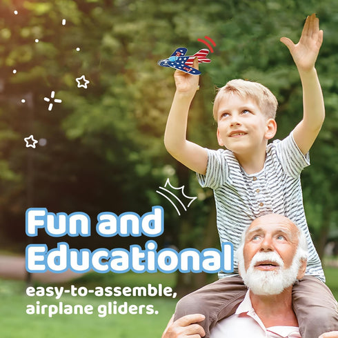 Pack 72 Pack Neliblu Bulk of Carnival Prizes and Foam Airplanes for Kids - Party Individually Wrapped Flying Paper