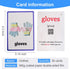 34PCS/Set English Flash Cards for Kids Educational Learning Pocket Card Toys for Children Pre-Kindergarten