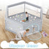 besuhot 65x65 Inch, Baby Playpen Large PlayPen for Babies and Toddlers Hexagonal Type Baby Play Yards for Toddlers