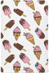 Emelivor White-1 Dessert Ice Cream Baby Crib Sheets for Boys Girls Fitted Crib Sheet Breathable Crib Mattress Sheet