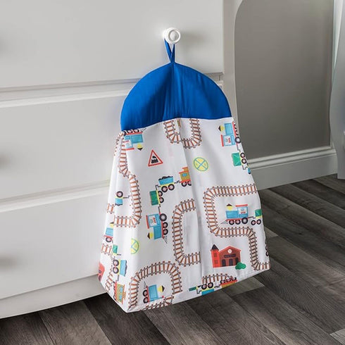 4 Set Set Set EVERYDAY KIDS Piece Boys Crib Bedding - Choo Choo Train - Includes Quilt, Fitted Sheet, Dust Ruffle