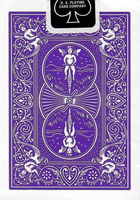 Bicycle Purple Rider Back Playing Card Deck, Poker Size