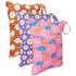 3 Pack 3LN07 babygoal Wet Dry Bags for Baby Cloth Diapers, Washable Travel Bags, Beach, Pool, Gym Bag for Swimsuits
